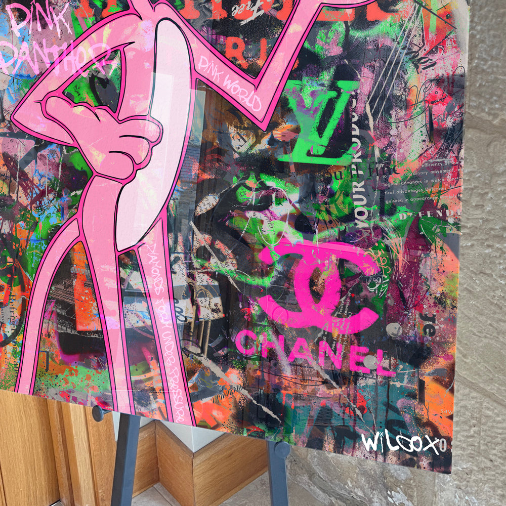 Pink Panther Pop Art Graffiti