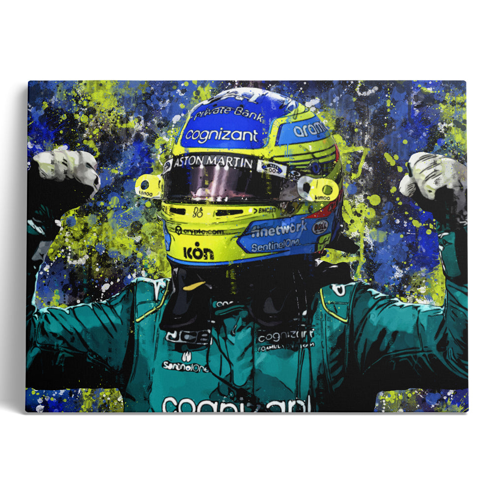 Fernando Alonso 2023 F1 Art - Limited Edition Print