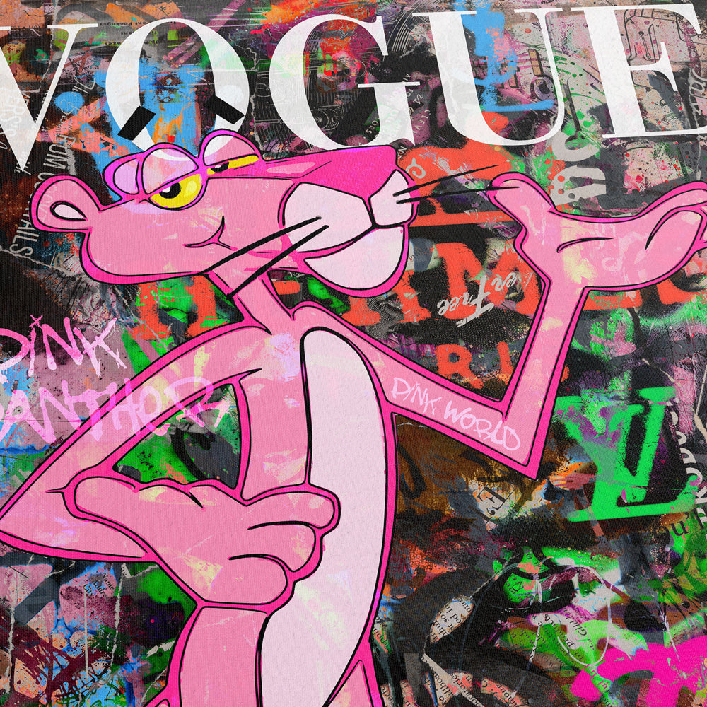 Pink Panther Pop Art Graffiti