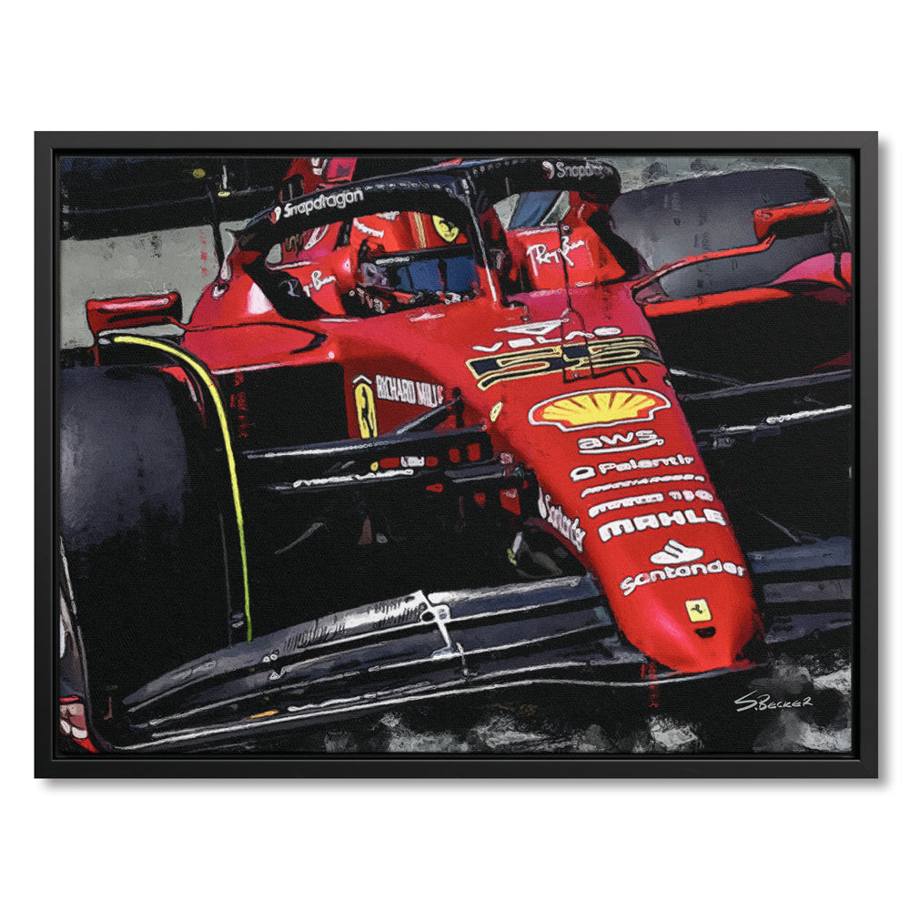 2023 Leclerc and Sainz Ferrari F1 Art Poster Print, Formula 1 Poster,  Charles Leclerc Poster, Carlos Sainz Ferrari Poster, Ferrari F1 Poster 