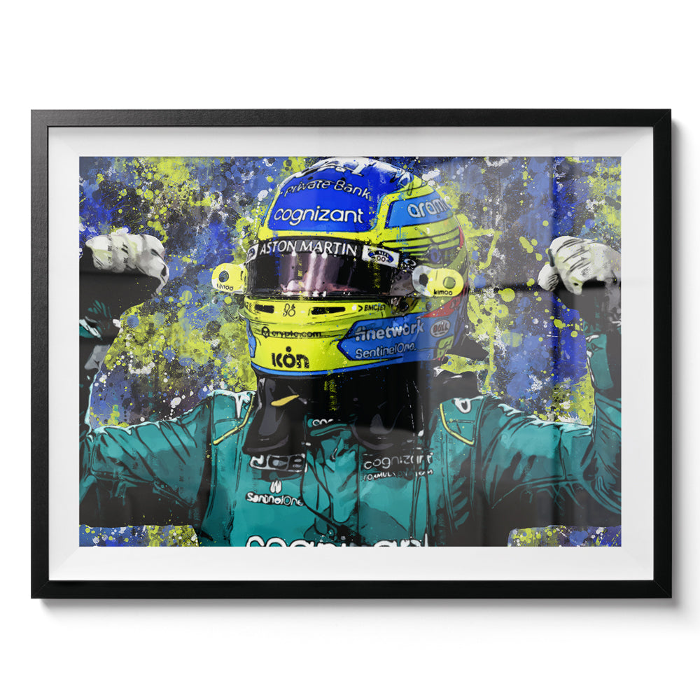 Fernando Alonso Framed Art Print for Sale by MisterBear4289