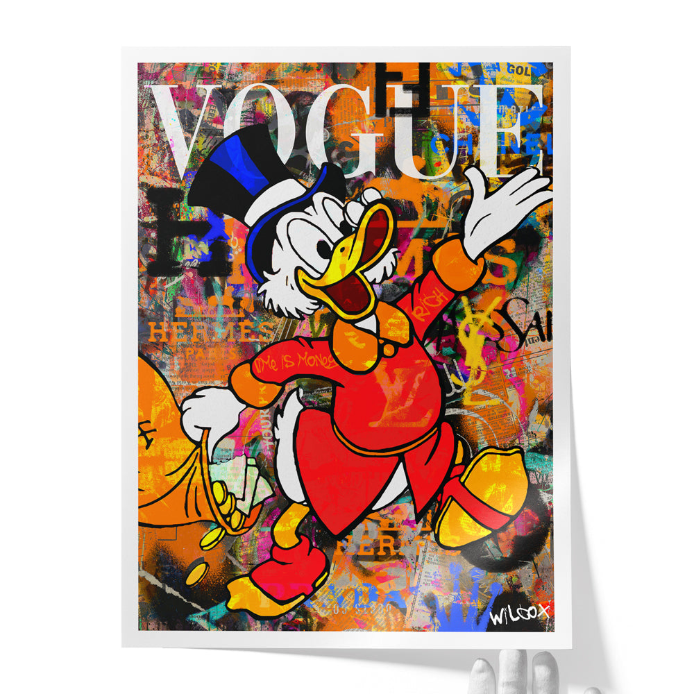 Scrooge McDuck Pop Art Graffiti