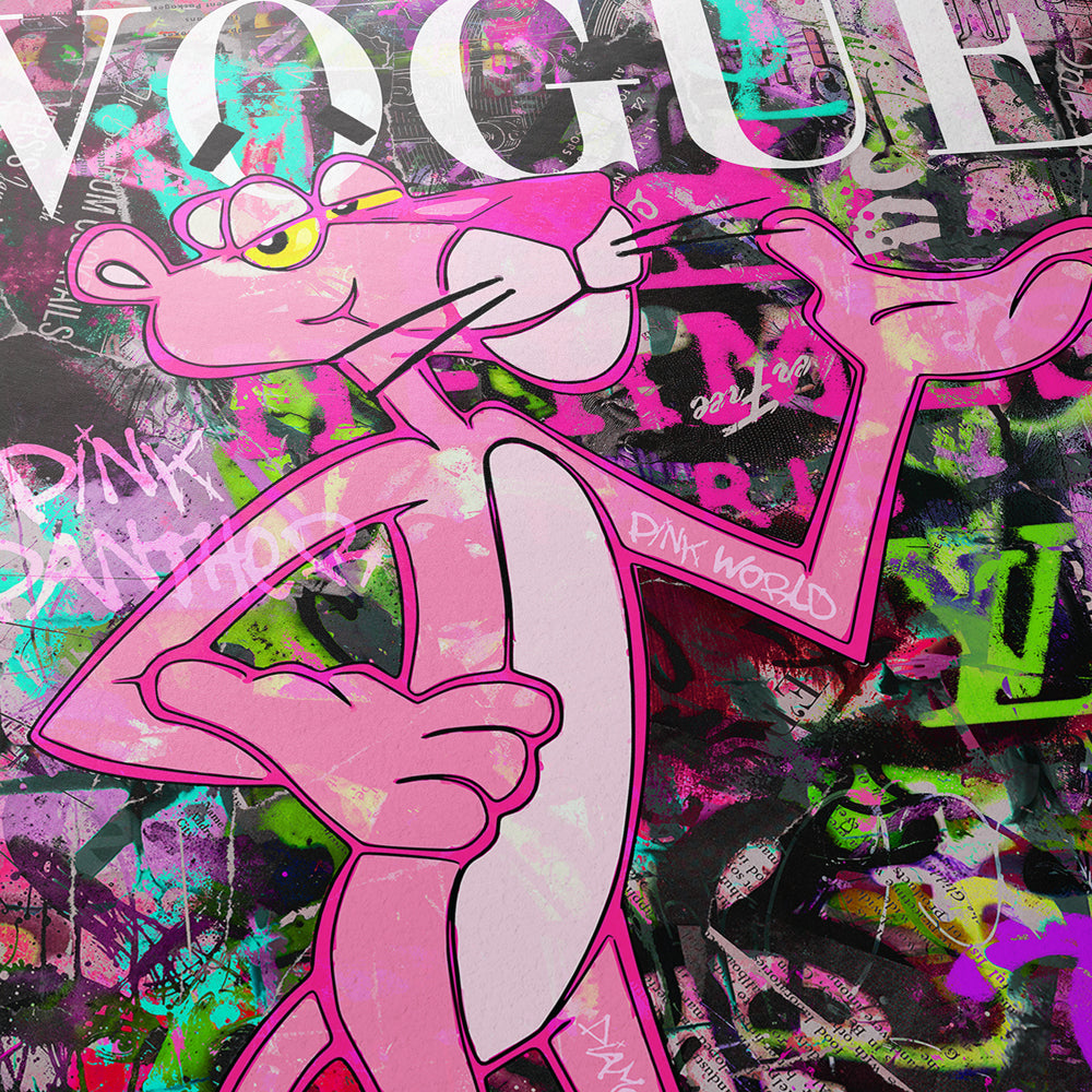 Pink Panther Pop Art Graffiti V2