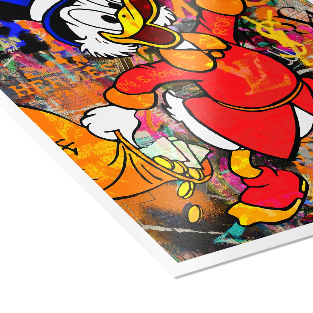 Scrooge McDuck Pop Art Graffiti